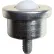 Ashland Ball Transfer, Stud Style 1/4-20 Thd, 5/8 Dia. Nylon Ball, Carbon Steel Housing, 125 lb. Cap