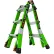 Little Giant® Dark Horse 2.0 Articulated Extendable Ladder, Fiberglass, 3' Type IA, 300 lb Cap