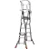 Little Giant Fiberglass Compact Safety Cage Ladder, 4-6' Type 1AA - 19504