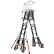 Little Giant Fiberglass Compact Safety Cage Ladder, 6-10' Type 1AA - 19506-244