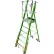 Little Giant® Safety Cage Platform Ladder w/ Wheels, 6' Type IAA, 6 Step, 375 lb. Capacity