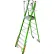 Little Giant® Safety Cage Platform Ladder w/ Wheels, 8' Type IAA, 8 Step, 375 lb. Capacity