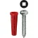 L.H.Dottie® Conical Anchor Kit w/ Square Pan Head Screw, #12, 101 Pieces
