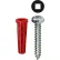 L.H.Dottie® Conical Anchor Kit w/ Square Pan Head Screw, #10, Tuff Pack, 201 Pieces