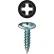 L.H.Dottie® K-Lath Metal Piercing Screw, Phillips, Wafer Head, #8 x 3/4", 100 Pack