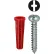 L.H.Dottie® Conical Anchor Kit w/ Combo Pan Head Screw, #8, Tuff Pack, 201 Pieces