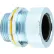 L.H.Dottie® Strain Relief Connector, Steel, 1" Dia., Black Grommet, 5 Pack