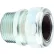 L.H.Dottie® Strain Relief Connector, Steel, 1" Dia., Gray Grommet, 5 Pack