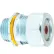 L.H.Dottie® Strain Relief Connector, Steel, 1/2" Dia., Red Grommet