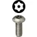 L.H.Dottie® Machine Screw, Star Pin Drive, Button Head, #10-32 x 1/2", 100 Pack