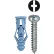 L.H.Dottie® Triple Grip Anchor Kit w/ Combo Pan Head Screw, #10, Tuff Pack, 201 Pieces