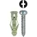 L.H.Dottie® Triple Grip Anchor Kit w/ Combo Pan Head Screw, #12, Tuff Pack, 101 Pieces