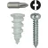 L.H.Dottie® Nylon Walldriller Anchor Kit w/ Combo Pan Head Screw, #6, 50 Pieces