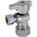 Legend Valve® 5/8ODx3/8OD T595 No Lead Chrome Brass 1/4 Turn Angle Stop Valve - 114-604NL