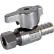 Legend Valve® 1/2 PEX x 3/8" OD T-596NL No Lead Chrome Brass Stop Valve - 114-709NL
