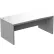 Interion® Executive Office Coffee Table with Glass Top, 48" x 24", Dove Oak