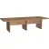 Interion® Executive Office Conference Table, Slab Base, 120"L x 48"W x 30"H, Aged Oak