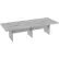 Interion® Executive Office Conference Table, Slab Base, 120"L x 48"W x 30"H, Dove Oak