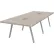 Interion® Executive Office Conference Table, A-Frame, 120"L x 48"W x 30"H, Dove Oak