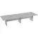 Interion® Executive Office Conference Table, Slab Base, 144"L x 48"W x 30"H, Dove Oak