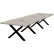 Interion® Executive Office Conference Table, X-Style Base, 168"L x 48"W x 30"H, Dove Oak