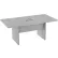 Interion® Executive Office Conference Table, Slab Base, 72"L x 36"W x 30"H, Dove Oak