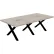 Interion® Executive Office Conference Table, X-Style Base, 96"L x 48"W x 30"H, Dove Oak
