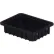 LEWISBins ESD-Safe Divider Box, 10-13/16"L x 8-5/16"W x 2-1/2"H, Black, Polypropylene - Pkg Qty 12