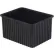 LEWISBins ESD-Safe Divider Box, 22-13/32"L x 17-13/32"W x 12"H, Black, Polypropylene - Pkg Qty 3