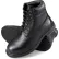 Genuine Grip® Men's Waterproof Work Boots, Size 9.5W, Black