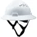General Electric GH328 Vented Full Brim Hard Hat, 4-Point Adjustable Ratchet Suspension, White