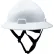 General Electric GH329 Non-Vented Full Brim Hard Hat, 4-Point Ratchet Suspension, Carbon Fiber White