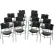 Lifetime® Stacking Chair, Black, Pack of 14