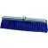 Milwaukee Dustless 24"W Push Broom Head with Heavy-Duty Blue Polypropylene Bristles and Steel Frame - Pkg Qty 12