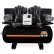 Mi-T-M® Two Stage Duplex Horizontal Air Compressor, 7-1/2 HP, 120 Gal. Cap., 175 PSI, 3PH, 230V