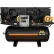 Mi-T-M® M Two Stage Duplex Horizontal Air Compressor, 10 HP, 120 Gal. Cap., 175 PSI, 3PH, 200V
