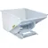 Global Industrial™ Medium Duty Steel Self Dumping Forklift Hopper, 1-1/2 Cu. Yd, 4000 Lbs, Wht