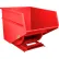 Global Industrial™ Heavy Duty Steel Self Dumping Forklift Hopper, 3 Cu. Yd, 7000 Lbs, Red