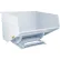 Global Industrial™ Heavy Duty Steel Self Dumping Forklift Hopper, 5 Cu. Yd, 7000 Lbs, Wht