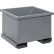 Wright® Stackable Rotating Tote, 35-1/2"L x 35-1/2"W x 26-1/2"H, 4000 lb. Cap., Gray
