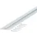 M-D Decorative Aluminum Divider With Nails 69138, 72"L, For 1/16" Thickness, Anodized