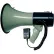MG Electronics Piezo Dynamic Megaphone With Built-In Siren & Hand-Held Mic, 25W