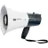 MG Electronics 20-Watt Megaphone with LED Flashlight, USB Port, Record