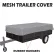 Xtarps, MT-TT-0612, Utility Trailer Mesh Cover, 6'W x 12'L, Black