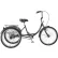 Husky Bicycles Industrial Tricycle, 26" Wheels, 600 Lb. Capacity, Black w/ Basket, Solid Tires