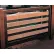 Modstreet Parklet with 10 Panels, Solid Wood Panel Insert, 228"L x 78"W x 42"H