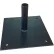 STM Industries Base Support Steel Plate, 10"W x 10"D x 6"H, Drilled, Powder Coated Black