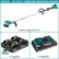 Makita XRU15PT1 36V (18V LXT®X2) 15" Cordless Straight Shaft String Trimmer W/4 5.0Ah Batteries