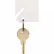 MMF Slotted Rack Key Tags with Snap-Hook 201300006 Plain White, Resealable Bag, 2 Pack of 20 Tags - Pkg Qty 2