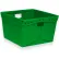 Minnesota Diversified Corrugated Plastic Nestable Tote, 18-1/4"L x 18-1/4"W x 11-5/8"H, Green - Pkg Qty 48
